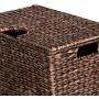 Manoch 2 Pieces Set Hand Woven Water Hyacinth Wicker Baskets Storage Organizer Bins Handles Large Basket Dimensions: 21.5"(L) x 13.5"(W) x 10"(H) Small Basket: 18"(L) x 12"(W) x 8"(H) Manoch 2 Pieces Set Hand Woven Water Hyacinth Wicker Baskets Storage Organizer Bins Handles Large Basket Dimensions: 21.5"(L) x 13.5"(W) x 10"(H) Small Basket: 18"(L) x 12"(W) x 8"(H)