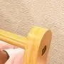 ZEMIN Floor Standing Coat Rack Clothes Hat Stand Hanger Hooks Movable Useful Bamboo Environmental Protection Durable, Log, 3 (Size : 63x50x156cm)
