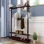 COAT RACK NAN Liang Hanger Floor Bedroom Solid Wood Assembly Home Clothes Hanger Multi-Functional European Style Creative Rack Mahogany Color Multi-Functional Clothing Rack (Size : 80cm) COAT RACK NAN Liang Hanger Floor Bedroom Solid Wood Assembly Home Clothes Hanger Multi-Functional European Style Creative Rack Mahogany Color Multi-Functional Clothing Rack (Size : 80cm)