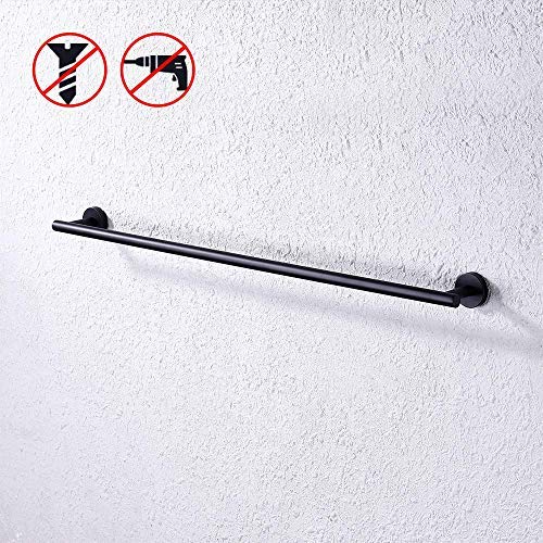 KES 32 Inches Matte Black Towel Bar for Bathroom Shower Hand Towel Holder Hanger SUS304 Stainless Steel RUSTPROOF Wall Mount No Drill, A2000S80DG-BK