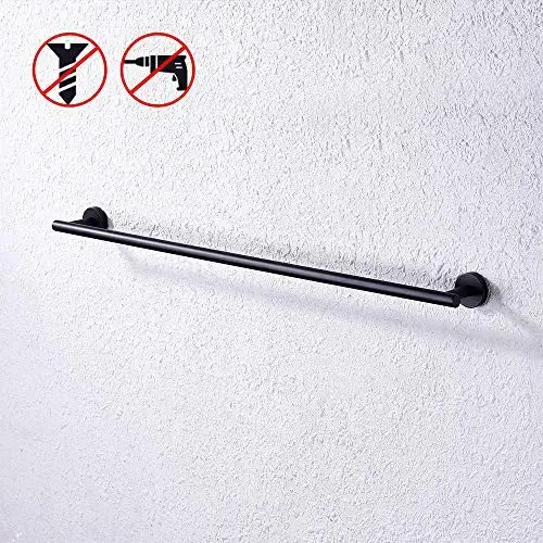 KES 32 Inches Matte Black Towel Bar for Bathroom Shower Hand Towel Holder Hanger SUS304 Stainless Steel RUSTPROOF Wall Mount No Drill, A2000S80DG-BK KES 32 Inches Matte Black Towel Bar for Bathroom Shower Hand Towel Holder Hanger SUS304 Stainless Steel RUSTPROOF Wall Mount No Drill, A2000S80DG-BK