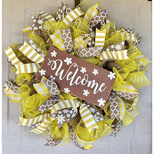 Rustic Welcome Daisy Wreath Rustic Farmhouse Everyday Decor Welcome Door Hanger Farmhouse Decor Burlap Bowtique Rustic Welcome Daisy Wreath Rustic Farmhouse Everyday Decor Welcome Door Hanger Farmhouse Decor Burlap Bowtique