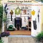 Wintek Heavy Duty Wall Mounted Garage Storage Utility Hooks and Hangers-Organizer for Tools,Bikes,Ladders,Chairs-Includes 12pcs Screws and Anchors,6 Pack