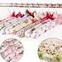 Wed2BB 10PCS of Floral Cotton Padded Hangers Soft Cloth Hanger-Random Delivery