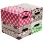 Set of 4 Quart Jar Storage Boxes by VICTORIO VKP1230 Set of 4 Quart Jar Storage Boxes by VICTORIO VKP1230