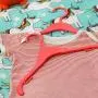 HANGERWORLD 25 Red 11.8inch Plastic Kids Coat Clothes Garment Baby Toddler Top Hangers