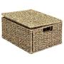 Best Choice Products Woven Seagrass Multi-Purpose Storage Boxes Baskets for Home Decor, Organization w/Lids, Set of 4, Natural Best Choice Products Woven Seagrass Multi-Purpose Storage Boxes Baskets for Home Decor, Organization w/Lids, Set of 4, Natural
