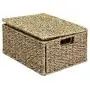 Best Choice Products Woven Seagrass Multi-Purpose Storage Boxes Baskets for Home Decor, Organization w/Lids, Set of 4, Natural