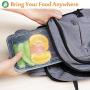 Enther Meal Prep Containers [20 Pack] Single 1 Compartment with Lids, Food Storage Bento Boxes | BPA Free | Stackable | Reusable Lunch Boxes, Microwave/Dishwasher/Freezer Safe,Portion Control (28 oz)
