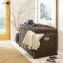 happimess Elijah 30" Wicker Storage Trunk, Brown happimess Elijah 30" Wicker Storage Trunk, Brown