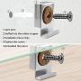 SelfTek 8 Pieces Bathroom Mirror Hanger Clips Set with Screws,Rawl Plugs and Extra Free 8 Pcs Screws