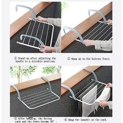 SHANGXIAN Balcony Folding Rack Bedroom Clothes Hanger Indoor And Outdoor Retractable Drying Racks 19.68 12.99 6.69“