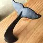 yodaliy Multi-Function Hook Hanger,Wall Mounted Hook Hanger, Cast Iron Whale Tail Shaped Decorative Wall Hook Utility Hanging Hook for Coat Clothes Cap Store Display Rack (14cm x 16cm)
