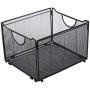 Modern Black Metal Mesh File Box/Foldable Storage Crate/Home Office Folder Holder Organizer Rack Modern Black Metal Mesh File Box/Foldable Storage Crate/Home Office Folder Holder Organizer Rack
