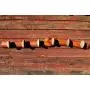 6 Stone Hooks on Oak wood - Hanger - Coat Rack with Beach STONES - Hardwood Handcrafted Wall mounted solid oak towel rack with natural Beach Stones - medal hanger - towel holder