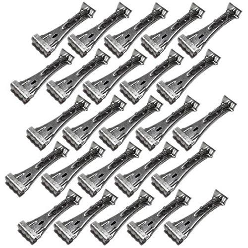 Quick Screw 6" inch Aluminum Hidden Rain Gutter Bracket Hook clip style Hangers with pre inserted 3" long ?" hex head self drilling screw (25 Per Package)
