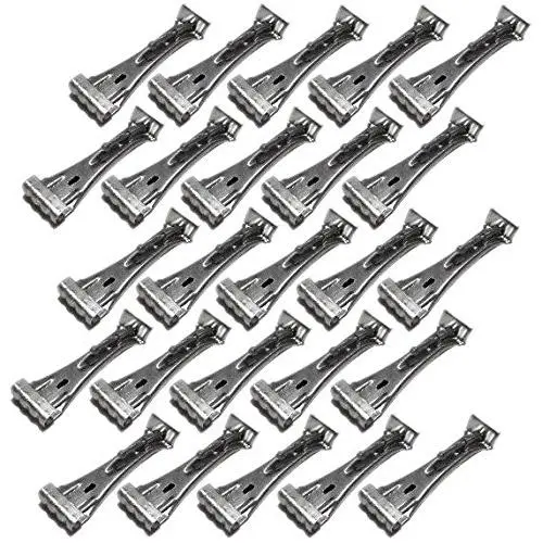 Quick Screw 6" inch Aluminum Hidden Rain Gutter Bracket Hook clip style Hangers with pre inserted 3" long ?" hex head self drilling screw (25 Per Package) Quick Screw 6" inch Aluminum Hidden Rain Gutter Bracket Hook clip style Hangers with pre inserted 3" long ?" hex head self drilling screw (25 Per Package)
