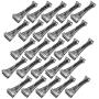 Quick Screw 6" inch Aluminum Hidden Rain Gutter Bracket Hook clip style Hangers with pre inserted 3" long ?" hex head self drilling screw (25 Per Package)