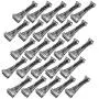 Quick Screw 6" inch Aluminum Hidden Rain Gutter Bracket Hook clip style Hangers with pre inserted 3" long ?" hex head self drilling screw (25 Per Package) Quick Screw 6" inch Aluminum Hidden Rain Gutter Bracket Hook clip style Hangers with pre inserted 3" long ?" hex head self drilling screw (25 Per Package)