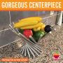 Foldable Rotation Fruit Basket, Decorative Fruit Bowl with Unique Design and Anti Rust Stainless Steel, 15"x10" Modern Fruit Stand Storage Kitchen for Orange Banana Apple Grapes, Wrench Included Foldable Rotation Fruit Basket, Decorative Fruit Bowl with Unique Design and Anti Rust Stainless Steel, 15"x10" Modern Fruit Stand Storage Kitchen for Orange Banana Apple Grapes, Wrench Included