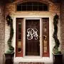 Custom Monogram Letter Wooden Door Hanger Wreath Custom Monogram Letter Wooden Door Hanger Wreath