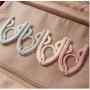 10pcs Random Color Traveling Clothes Hangers Multi-Function Portable Outdoor Plastic Folding Baby Hanger for Clothes Drying in Clothes Organizer