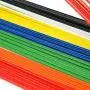 HANGERWORLD 100 Multi Color Coating 16inch Metal Wire 13 Gauge Pants Bar Coat Clothes Garment Hangers