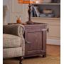 Portland Ice Boxes Wooden Side Table, 22 L x 18 W x 23.5 H - Walnut Finish