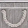 JS HOME Foldable Basket Organizer Bin, Polyester Storage Boxes with Strong Cotton Rope Handle and Lid, Grey, Small, 3-Pack JS HOME Foldable Basket Organizer Bin, Polyester Storage Boxes with Strong Cotton Rope Handle and Lid, Grey, Small, 3-Pack
