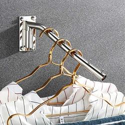 Cabilock Wall Mounted Folding Clothes Hanger Rack Coat Hanger Rack Durable Swiveling Towel Hanger Towel Hooks