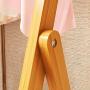 ZEMIN Floor Standing Coat Rack Clothes Hat Stand Hanger Hooks Movable Useful Bamboo Environmental Protection Durable, Log, 3 (Size : 63x50x156cm)
