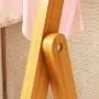 ZEMIN Floor Standing Coat Rack Clothes Hat Stand Hanger Hooks Movable Useful Bamboo Environmental Protection Durable, Log, 3 (Size : 63x50x156cm)