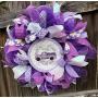 Purple lavender wreath| Purple lavender truck wreath | Lavender door hanger| Purple Door Hanger| Purple Decor| Hard Working Mom| Free Shipping