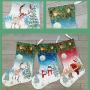Xmas Ornament Christmas Stocking Snowflakes Christmas Decor Fork and Knives Pocket Tree Hanger for Gift Christmas Tree Decoration