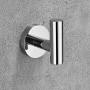 Nolimas Polished Chrome Towel Coat Hooks SUS304 Stainless Steel Bathroom Clothes Garage Hotel Cabinet Closet Sponges Robe Hook Wall Mounted Round Kitchen Heavy Duty Bath Door Hanger 2 Pack