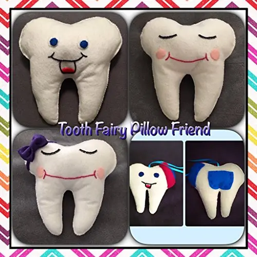 Tooth Fairy Pillow and Tooth Fairy Door Hanger Felt or So Soft Fleece Plush with tooth/money pocket Tooth Fairy Pillow and Tooth Fairy Door Hanger Felt or So Soft Fleece Plush with tooth/money pocket