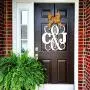 UNFINISHED Monogram Door Hanger Wreath Wood UNFINISHED Monogram Door Hanger Wreath Wood
