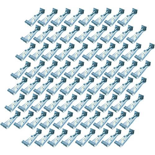 Quick Screw 5" 75 Pack Premium Hidden Rain Gutter Bracket Hook Hangers with screw clip style