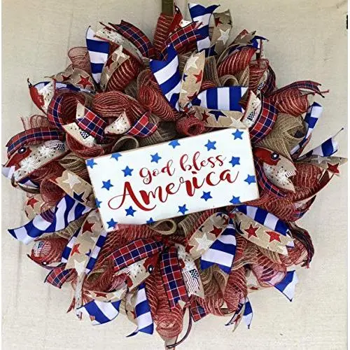 Rustic Patriotic Wreath Rustic Farmhouse Everyday Decor Welcome Door Hanger Farmhouse Decor Burlap Bowtique Rustic Patriotic Wreath Rustic Farmhouse Everyday Decor Welcome Door Hanger Farmhouse Decor Burlap Bowtique
