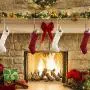 4or8 Purse Hook Hanger Christmas Stocking Hook Unique Design Stainless Steel Sock Hnager Curtain Clips Shower Curtain Hooks for Xmas Stocking