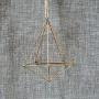 CLoverUS Modern Design Suspend Macrame Plant Hanger Hand Iron Hanging Planter Basket