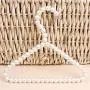 Bueer 3 Pack White Pearl Beads Metal Elegant Clothes Hangers For Kids Children Pet Dog Bueer 3 Pack White Pearl Beads Metal Elegant Clothes Hangers For Kids Children Pet Dog