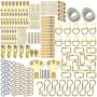 DSMY 270 pcs Picture Hangers kit, Photo Frame Hooks, Picture Hanging kit, Heavy Duty Wall Hooks - 14 Models