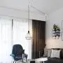 6 Pack Aluminum Swag Hooks for Ceiling Hanging, Swag Hook Super Load, White Ceiling Hooks for Hanging Lights, Ceiling Hook, Modern Ceiling Hooks for Pendant Light- Easy to Use