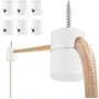 6 Pack Aluminum Swag Hooks for Ceiling Hanging, Swag Hook Super Load, White Ceiling Hooks for Hanging Lights, Ceiling Hook, Modern Ceiling Hooks for Pendant Light- Easy to Use