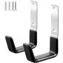 Heavy Duty Steel Garage Hooks,Garage Storage Utility Hooks,Anti-Slip Garage Hooks,Garage Garden Tool Organizer,Steel Wall Mount Hooks, Garden Hose Hanger, Garden J Hooks (Small-2PC)
