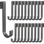 20 pcs J Grid Wall Picture Hooks, Hanging Sink Grid Hooks, Aluminum Pot Racks for Retail, Displaying Photos, Art Exhibit, Painting, Convenience Store (Black) 20 pcs J Grid Wall Picture Hooks, Hanging Sink Grid Hooks, Aluminum Pot Racks for Retail, Displaying Photos, Art Exhibit, Painting, Convenience Store (Black)
