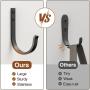 10-Pack Wall Hooks for Hanging Towel/Coat - 22LB Screw in Metal Hanger Wall Mount, for Outdoor, Closet, Door, Bathrooms, for Backpack, Robe, Black 10-Pack Wall Hooks for Hanging Towel/Coat - 22LB Screw in Metal Hanger Wall Mount, for Outdoor, Closet, Door, Bathrooms, for Backpack, Robe, Black