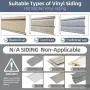 Heavy-Duty Stainless Steel Hooks, 20 Pack Vinyl Siding Hooks, No Hole Siding Hanger for Outdoor & Holiday Decoration