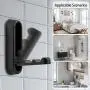 Hooks for Wall - Black Hooks for Hanging, Heavy Duty Wall Hooks, Purse Hook for Wall, No Drill Suction Hooks for Bathroom, Metal Hangers (Gold)